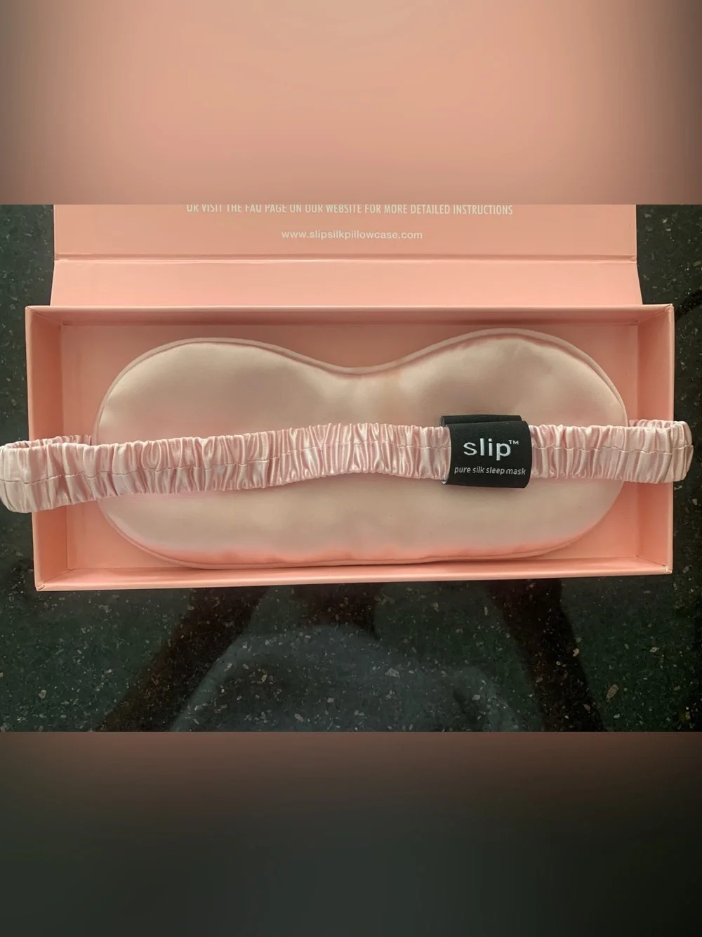 Slip pure silk sleep mask NWT - pink